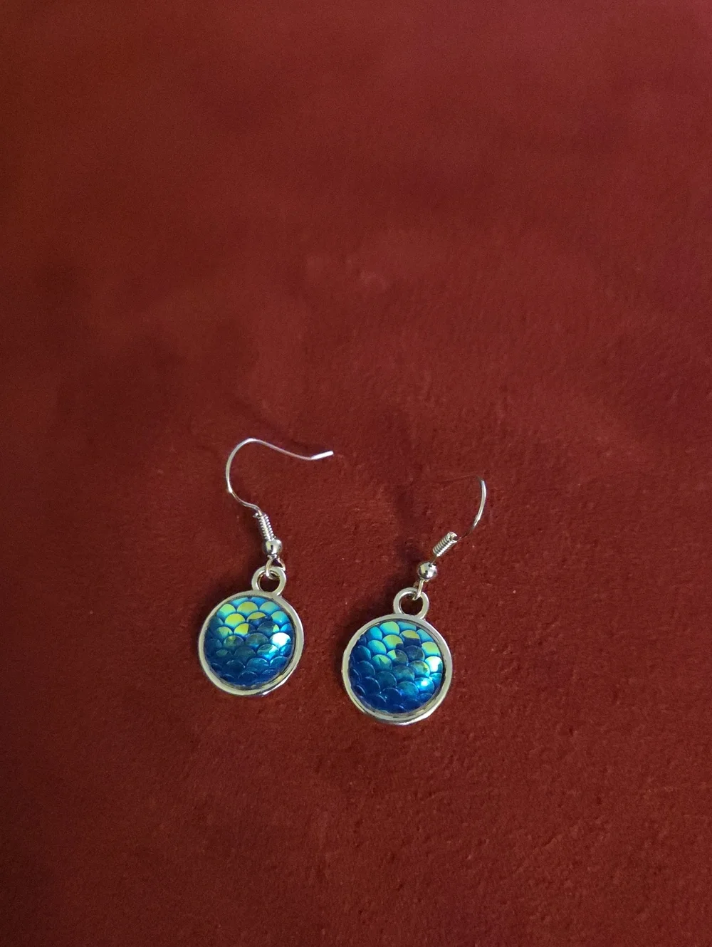 New - Earrings - fish scales - mermaid